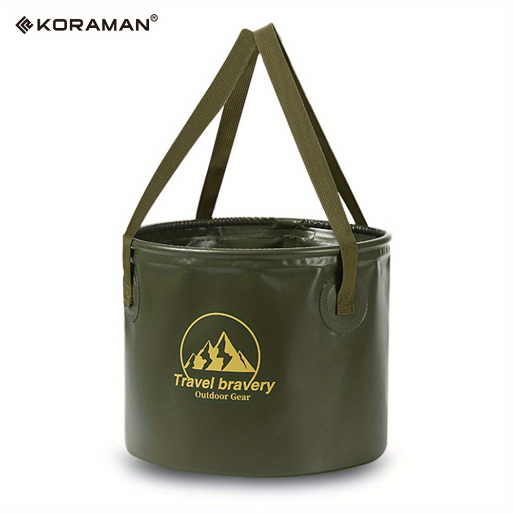 Collapsible Water Bucket, Foldable Water Sink Container 20L Portable for  Camping Army Green 