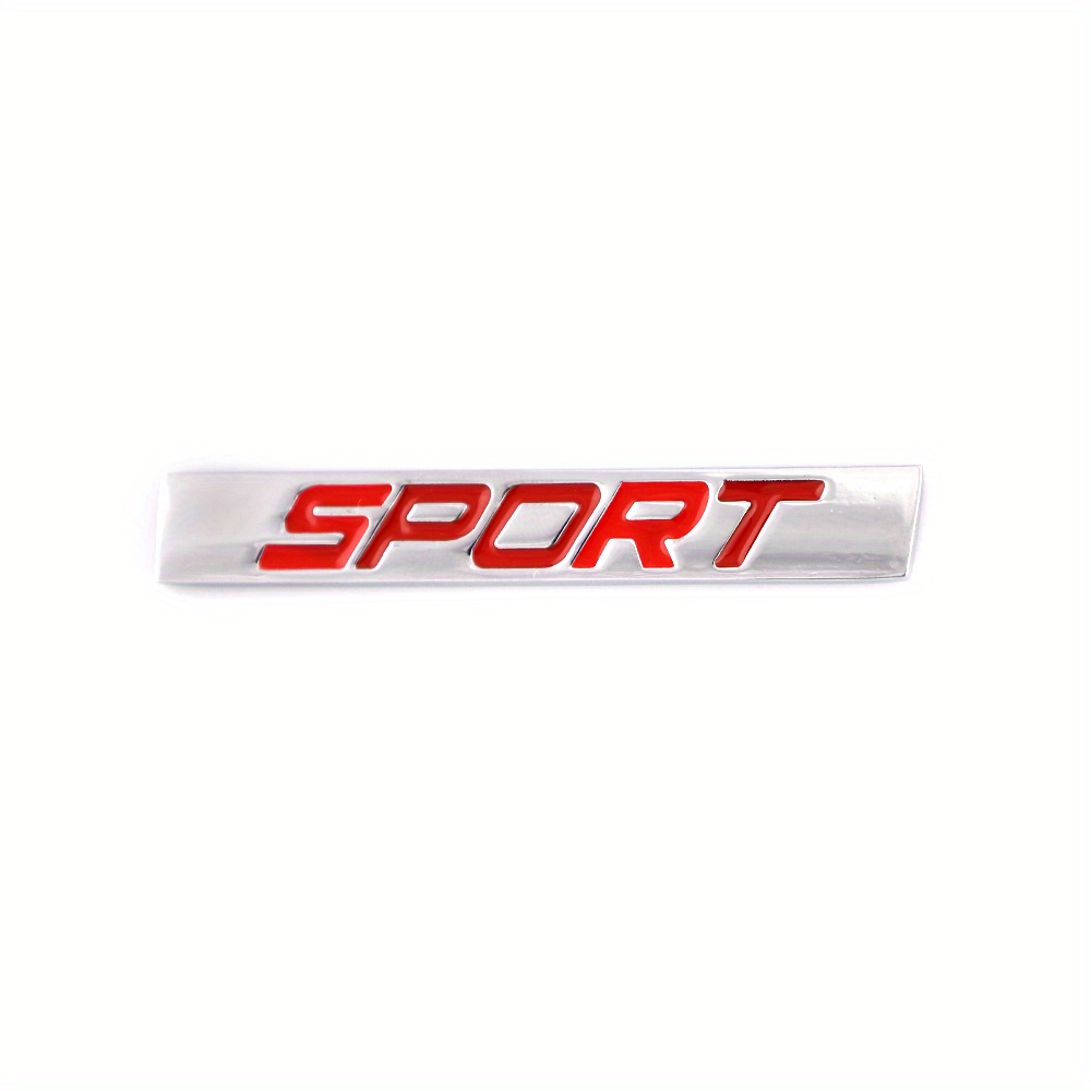 3D Sport Logo Square Bar Zinklegierung Auto Styling Emblem