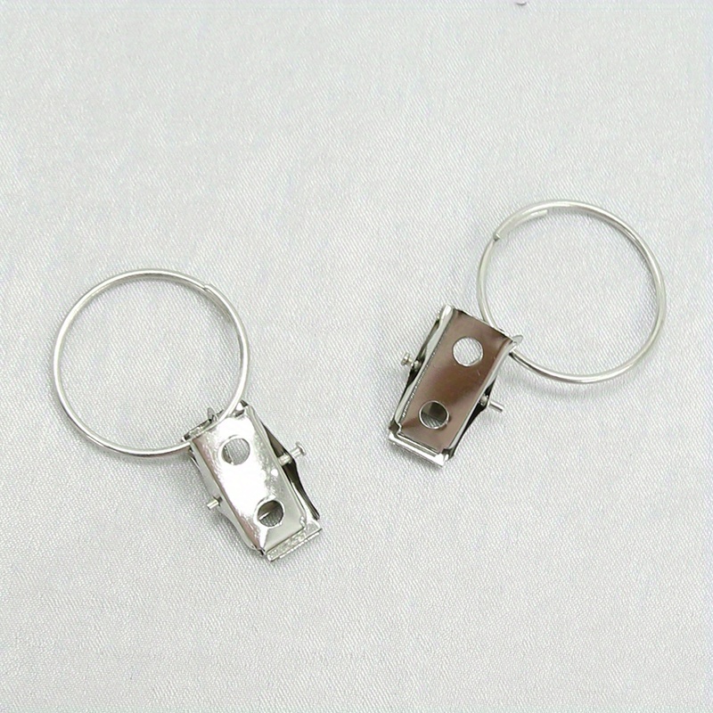 10pcs curtain metal hanging ring clips details 1