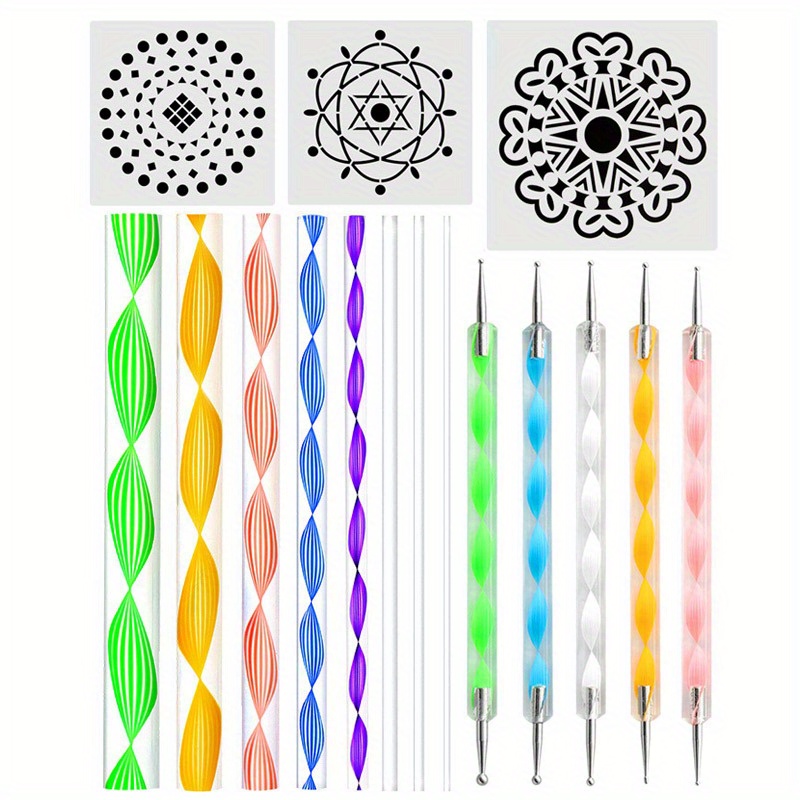 Mandala Dotting Tools Kit Pottery Tool Diy Graffiti Painting - Temu