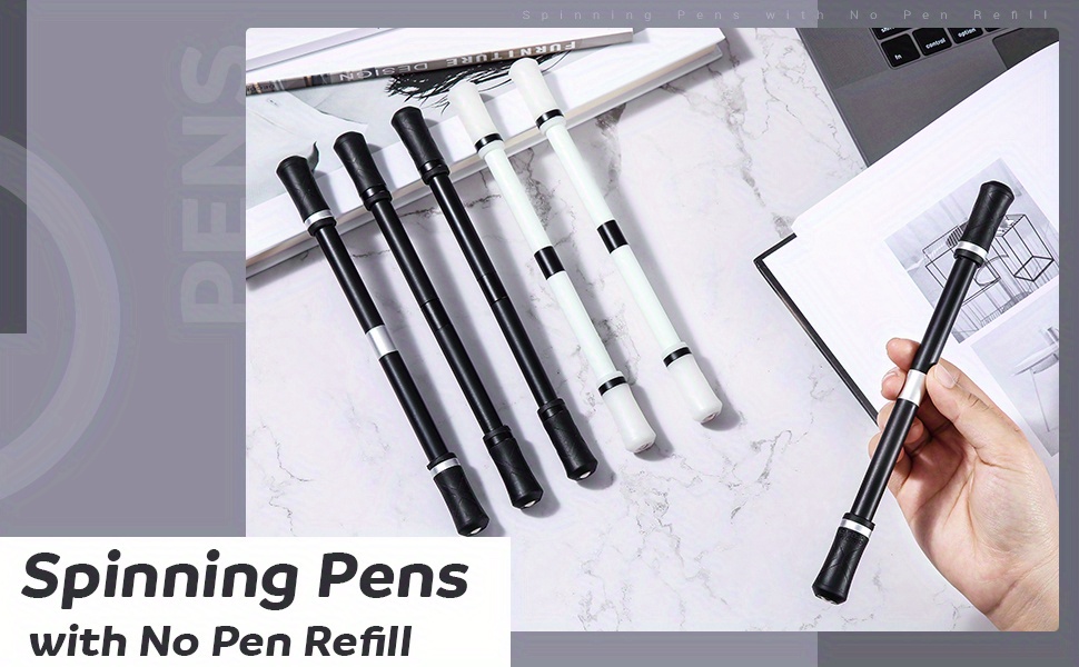 4 Pieces Pen Spinning Non Weighted Pen Fidget Pen Gaming Finger Pen  Spinning Rotating Pen B
