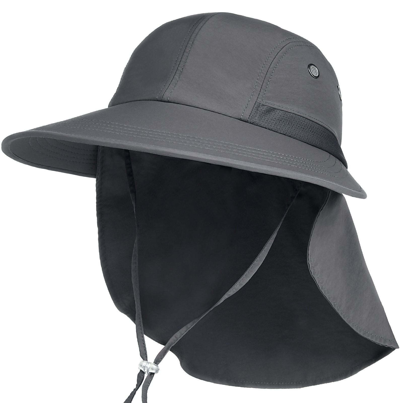 Wide Brim Upf 50 Hiking And Fishing Hat With Neck Flap Sun Protection  Outdoor Safari Gardening Hats For Women Men, Don't Miss These Great Deals
