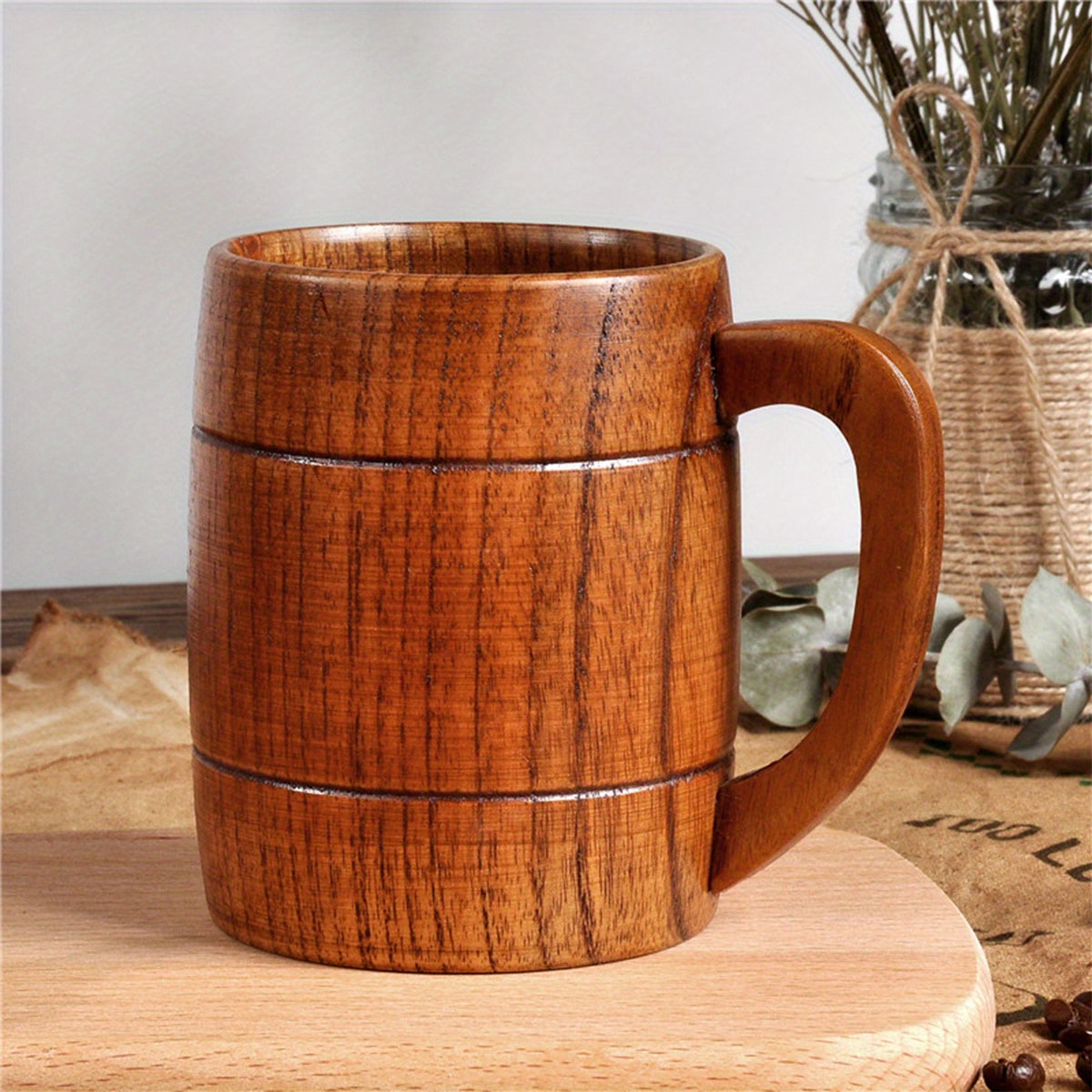 Wooden Coffee Mug, Wood Coffee Cups, Casual Water Cups, Milk Cups, Summer  Drinkware, Kitchen Stuff, Home Kitchen Items, Birthday Gifts - Temu