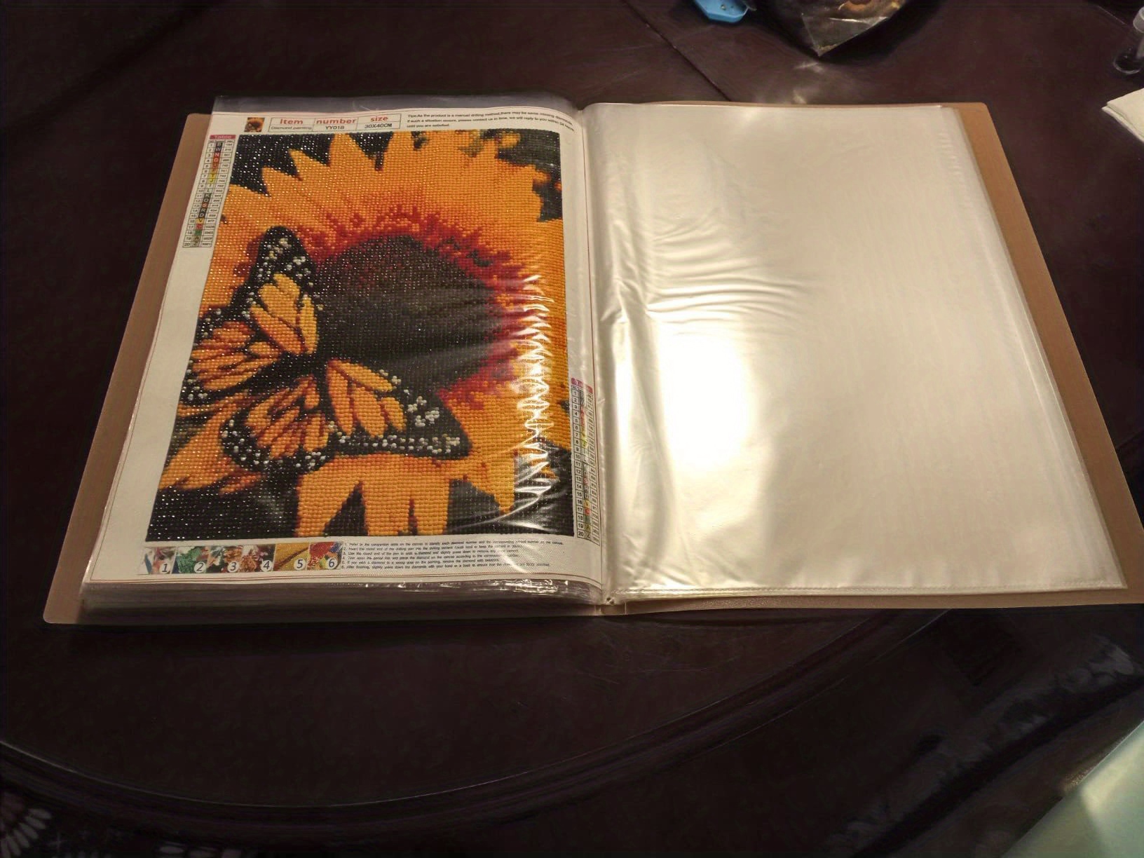 A3 Artificial Diamond Painting Storage Book Kits Artificial - Temu