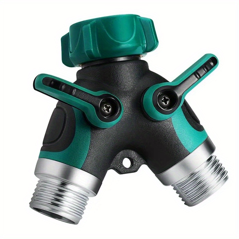 upgrade your garden and home life with this heavy duty 2 way garden hose splitter