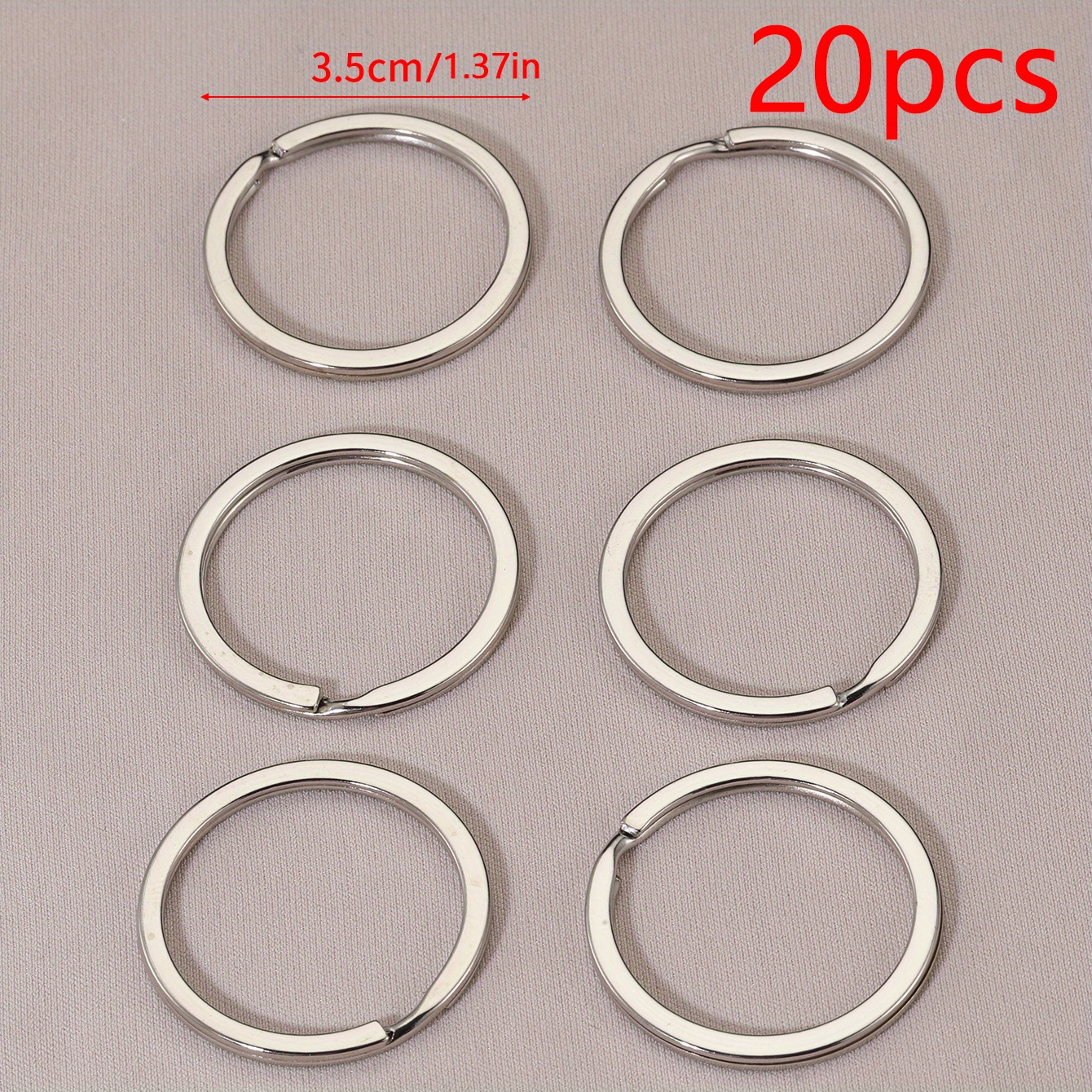 Bulk Keychain Key Ring Findings Flat Split Ring Keyring 28mm 