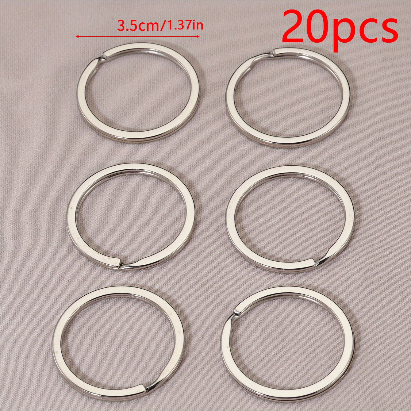 Stainless Steel Keychain Ring Findings