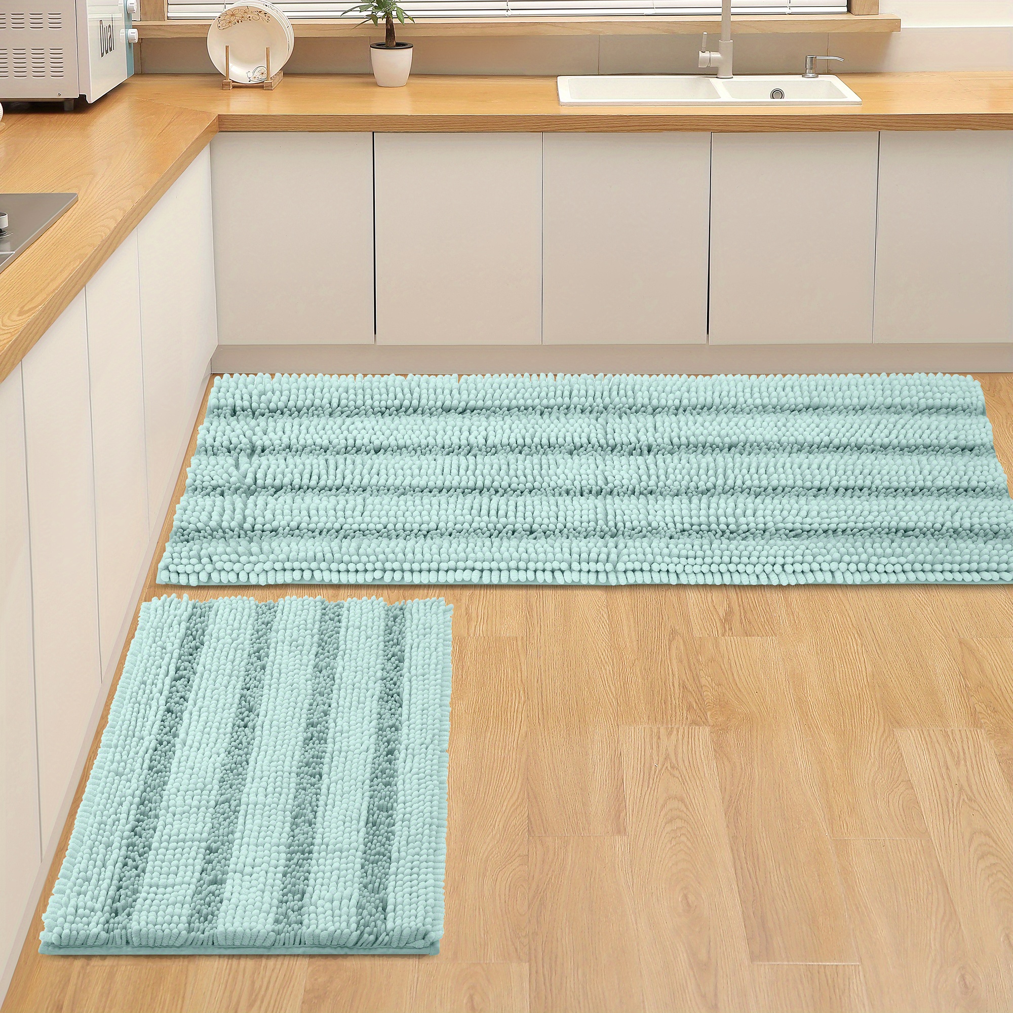 Non-Slip Bath Rug Runner Extra Long Bathroom Rug 47x 17 Blue Bathroom  Rugs Runner Non Slip Shaggy Bath Mat Runner Extra Soft and Absorbent Thick  Shaggy Shower Mats, Plush Shaggy Rug for