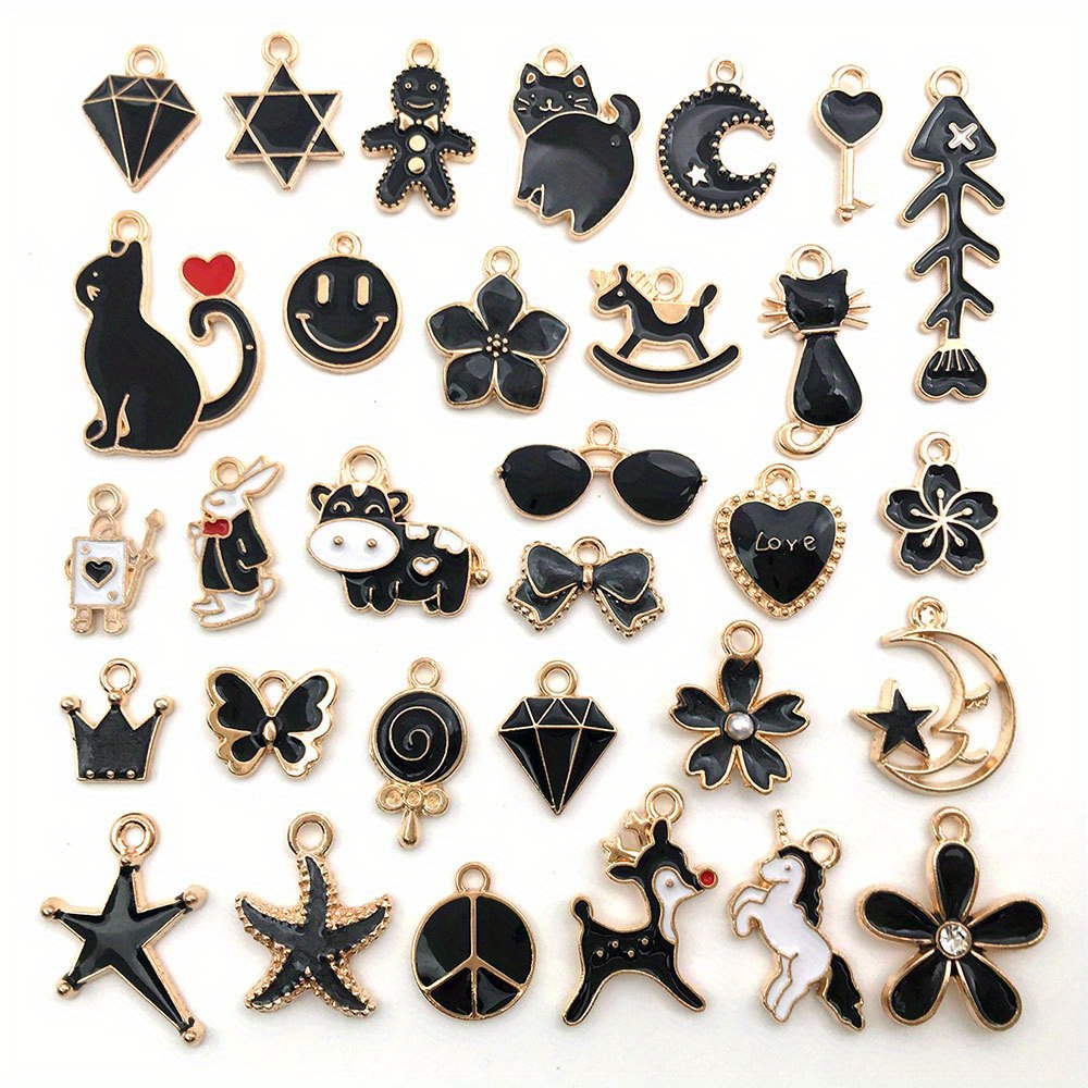 30pcs/set assorted mini charms for necklace