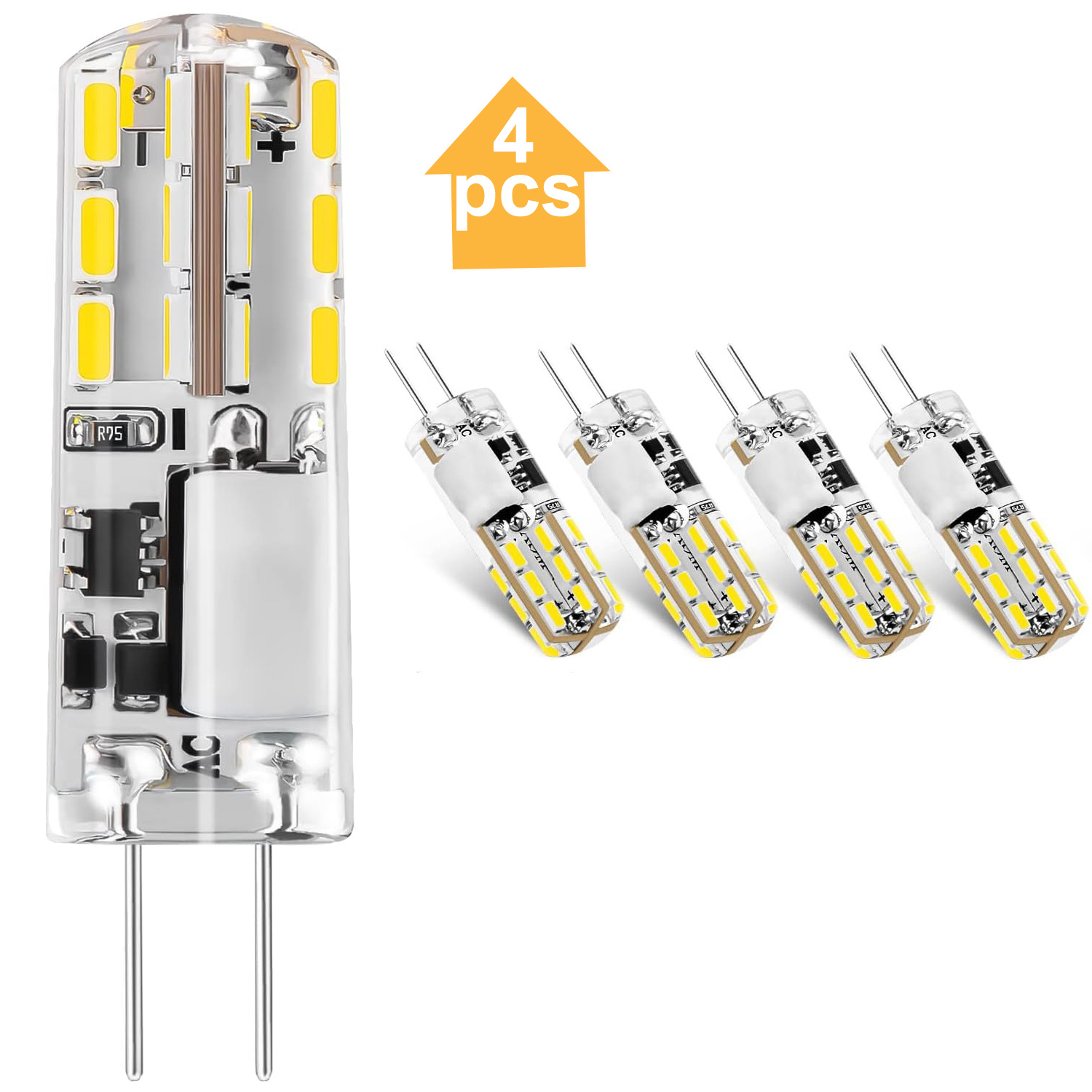 Bombillas LED E26 de bajo voltaje de 12 V, blanco cálido, 3000 K, E27  Edison lámpara de base de tornillo estándar 3W 12-24V 35W equivalente  halógeno