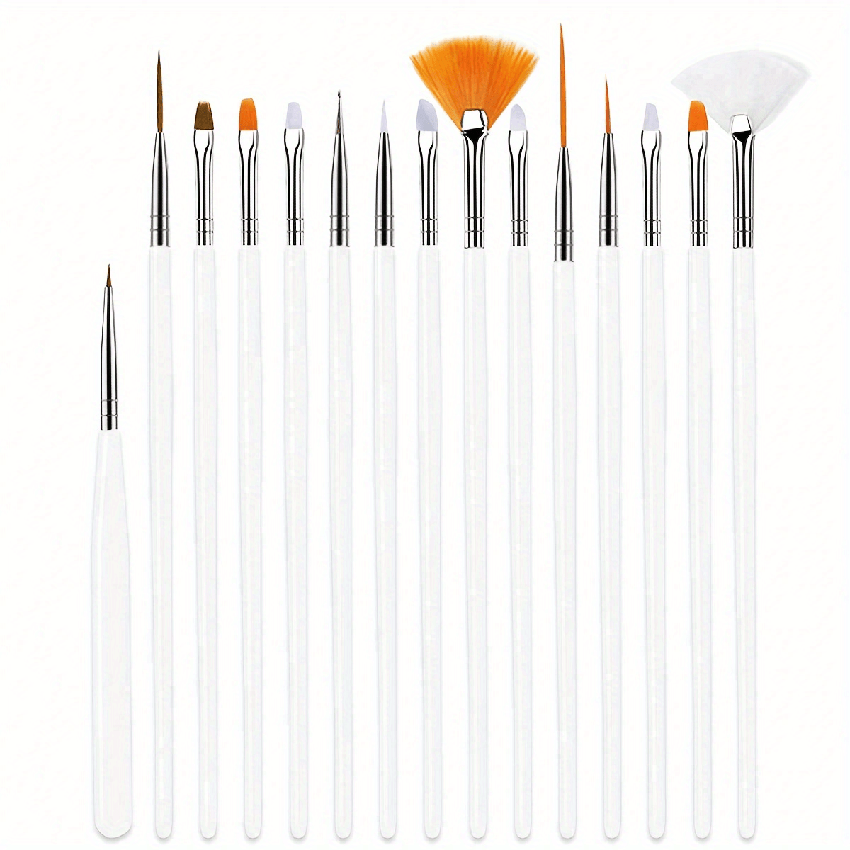 15pcs Fine Detail Paint Brush Set - Miniature Paint Brush For Detailing & Art Painting - Acrylic, Watercolor, Oil, Models, Airplane Kits, Nail Artist Supplies