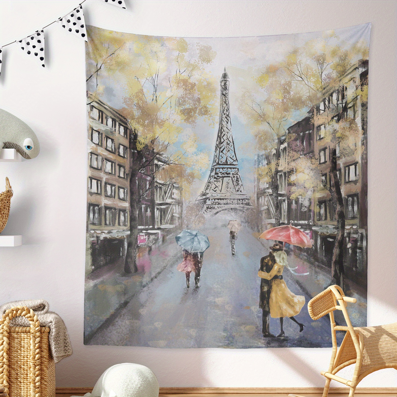 1pc Eiffel Tower Pattern Decorations, Architectural Decorations, Home  Decorative Arts, DIY Chain Wall Decorations, Round Acrylic Wall  Decorations, Hol