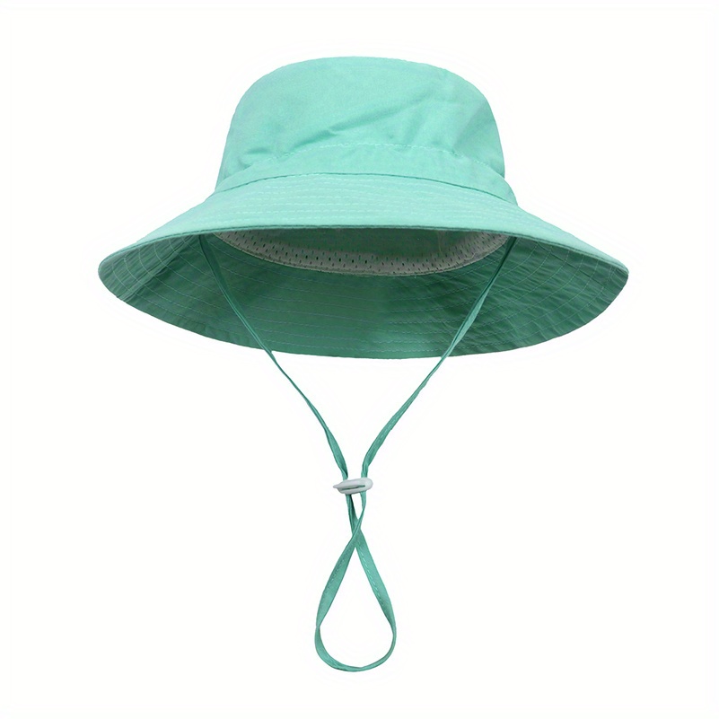 Kids Bucket Hat Chin Strap Sun Hat Children - Temu