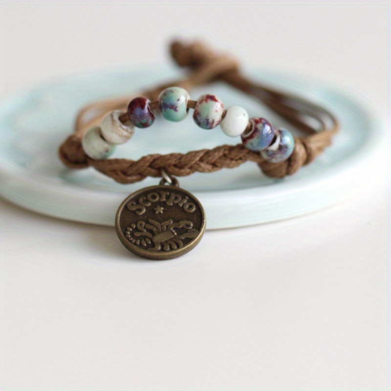 12 Constellation Retro Bracelet for Men