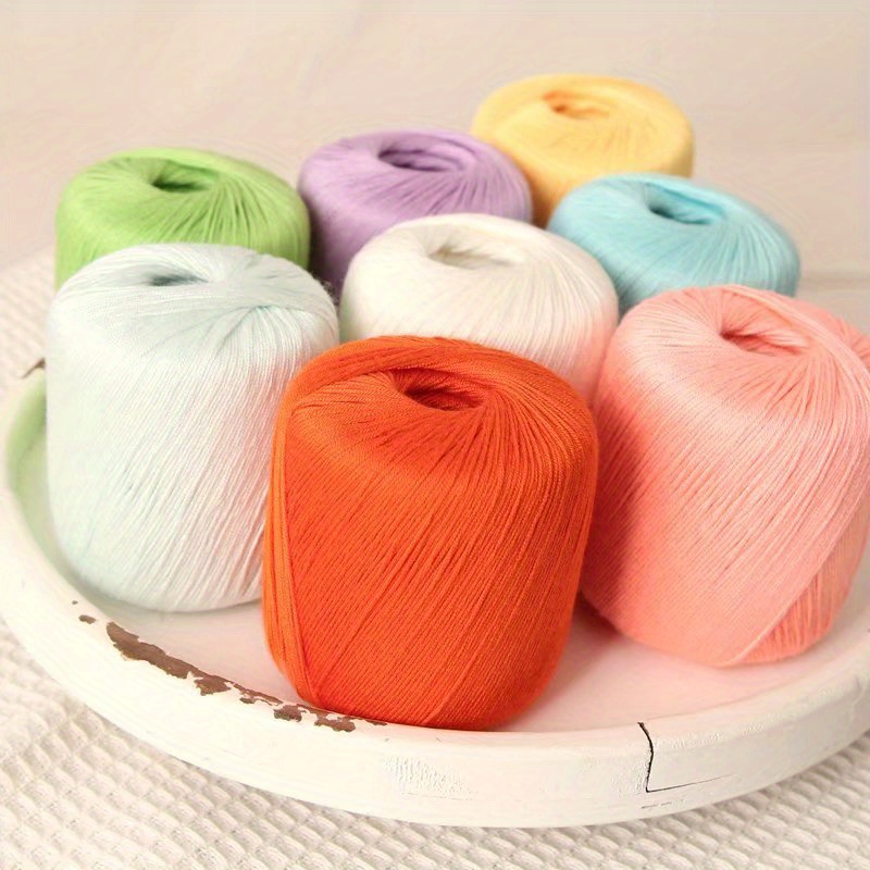 Warm toned Color Mercerized Cotton Yarn Soft - Temu