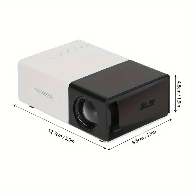 mini projector portable projector for cartoon kids gift outdoor movie projector led pico video projector for home theater movie projector with hdmi usb interfaces and remote control details 7