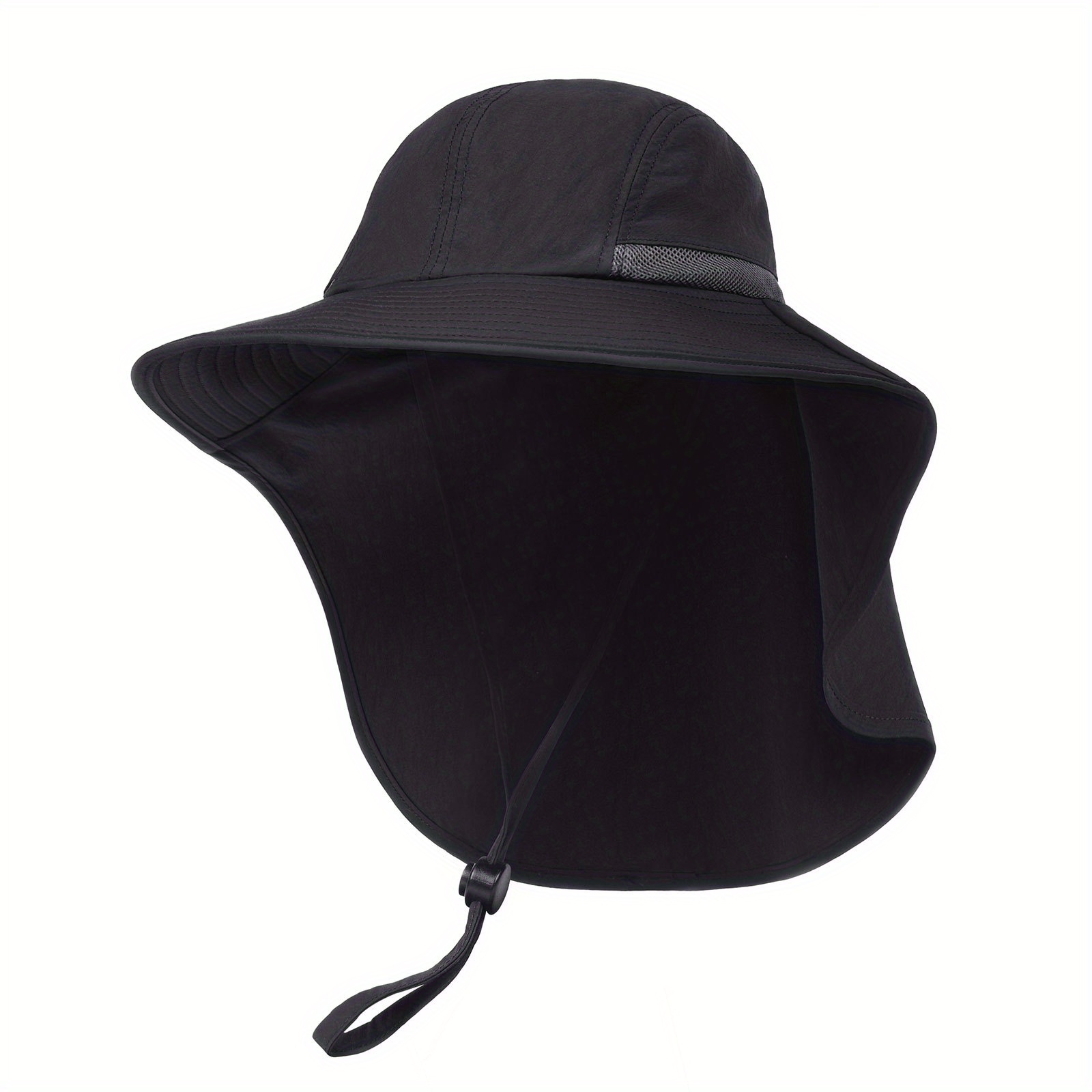 Mgfed Outdoor Sun Hat For Men Wide Brim Fishing Hat With Neck Flap
