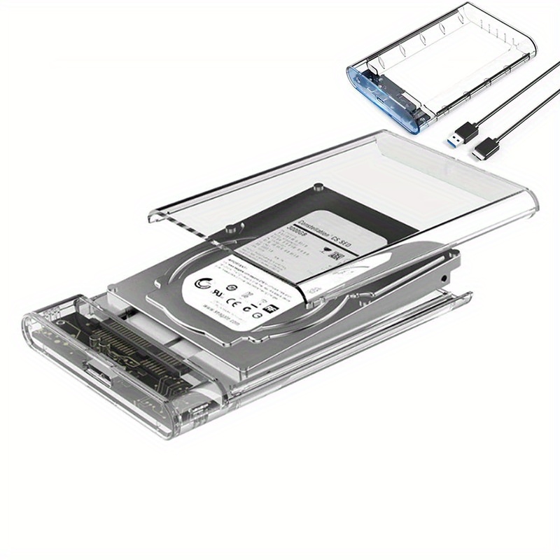 Hard Disk Box Usb 3.0 2.5 Pollici Sata Hdd Case Shell Hard - Temu