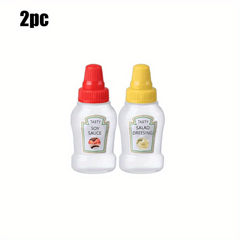 8pcs PP Mini Sauce Squeeze Bottle