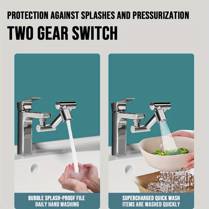 1440° Universal Retractable Rotation Faucet Extender Robotic Temu