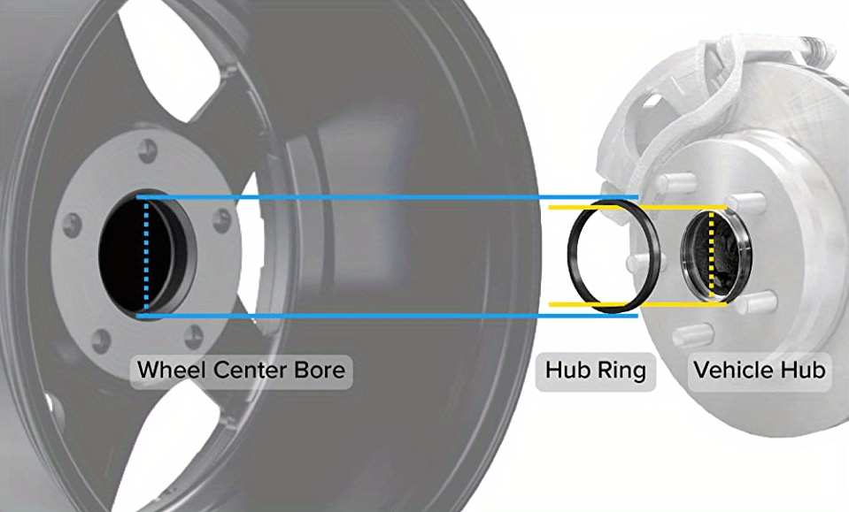 4) Aluminum Hub Centric Rings For 70.3mm Hub & 73.1mm Wheel (70.3-73.1 - View #12