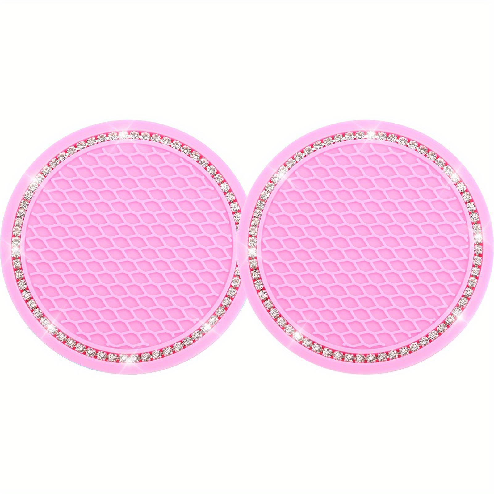 Bling Car Cup Coaster Rhinestone Anti Slip Insert Coaster - Temu