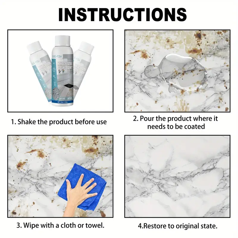 1pc kitchen nano plated crystal agent kitchen furniture repair marble scratches refurbished waterproof protective film cleaning supplies household gadgets back to school supplies details 7