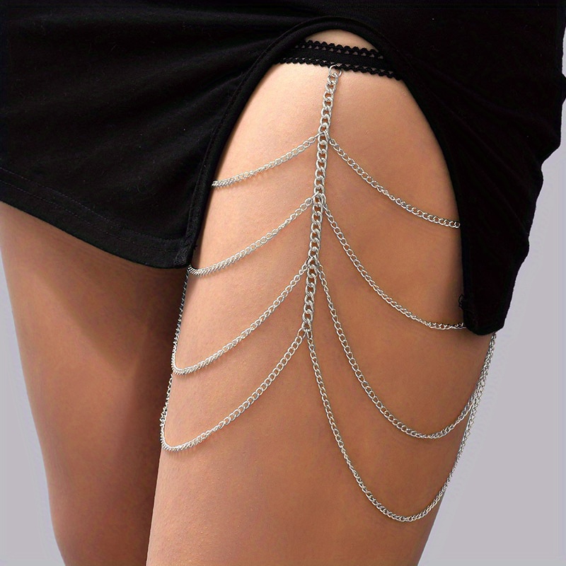 Creative Elastic Layer Chain Butterfly Leg Chain