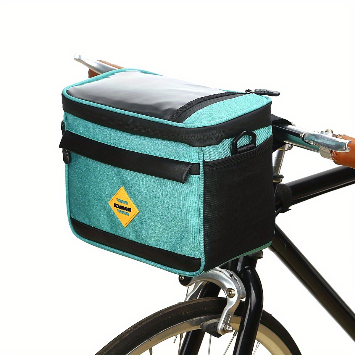 MattiSam Bike Basket Front, Bike Handlebar Bag with Bike Phone