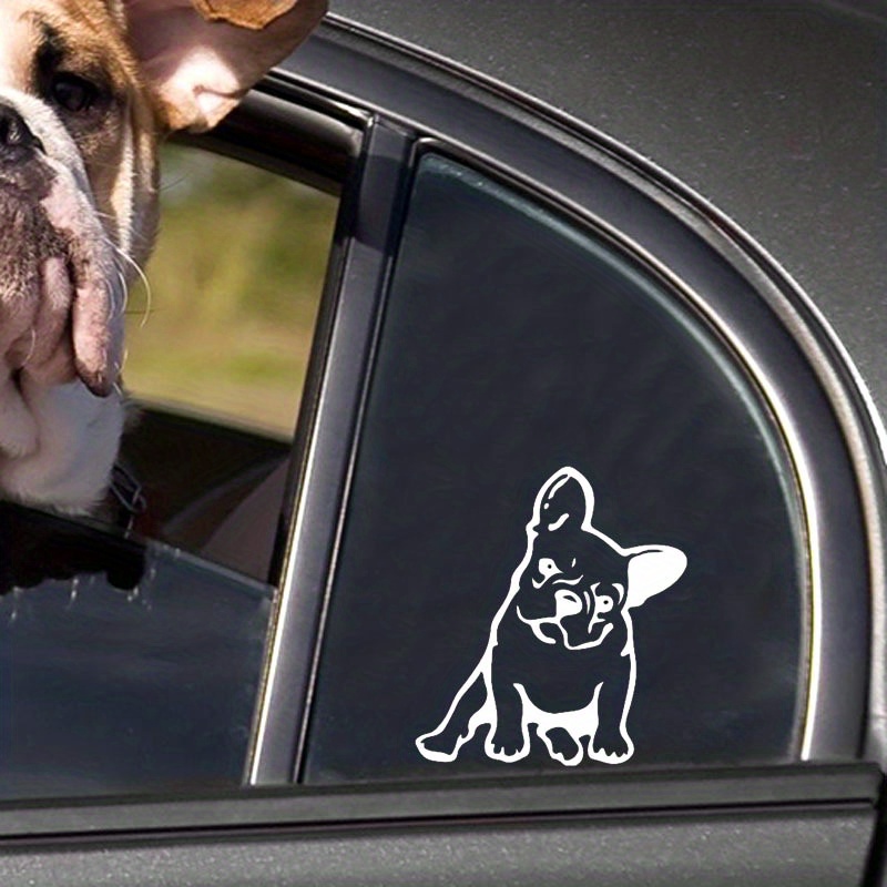 Add Fun Car Adorable Bulldog Reflective Car Sticker! - Temu Australia