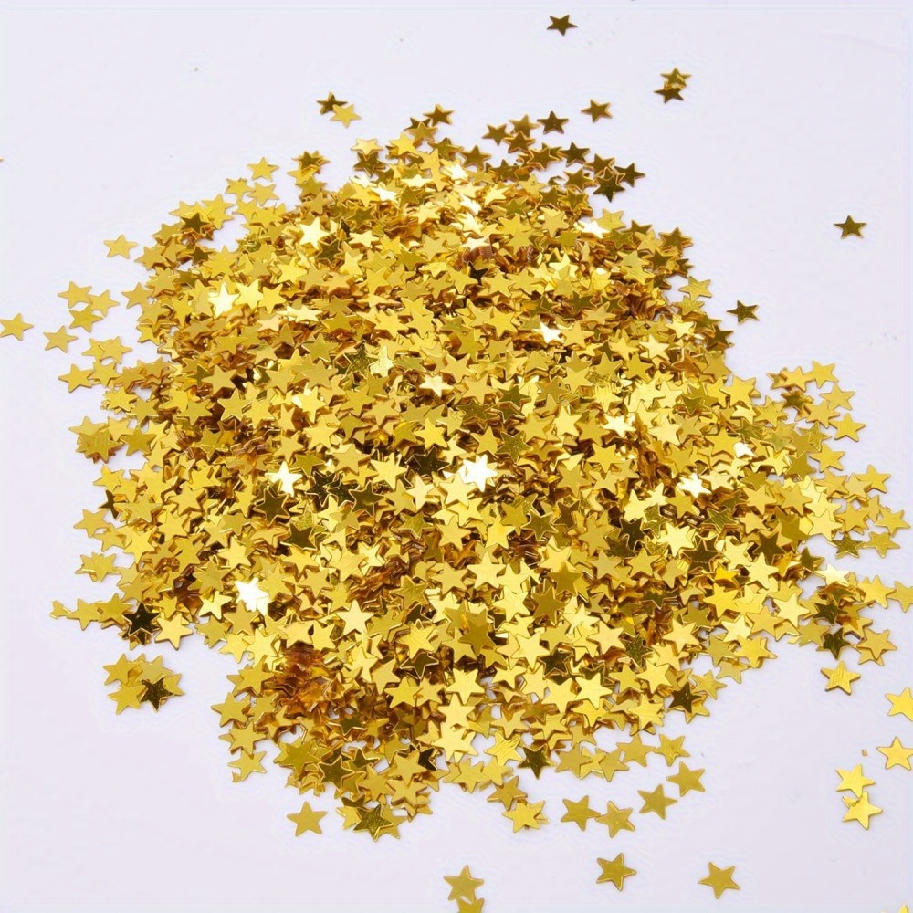 Star Confetti Glitter Vintage Metallic Glitter Foil Star - Temu