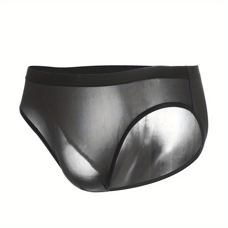 Men's Sexy Semi sheer Naked Ice Silk Briefs Underwear - Temu
