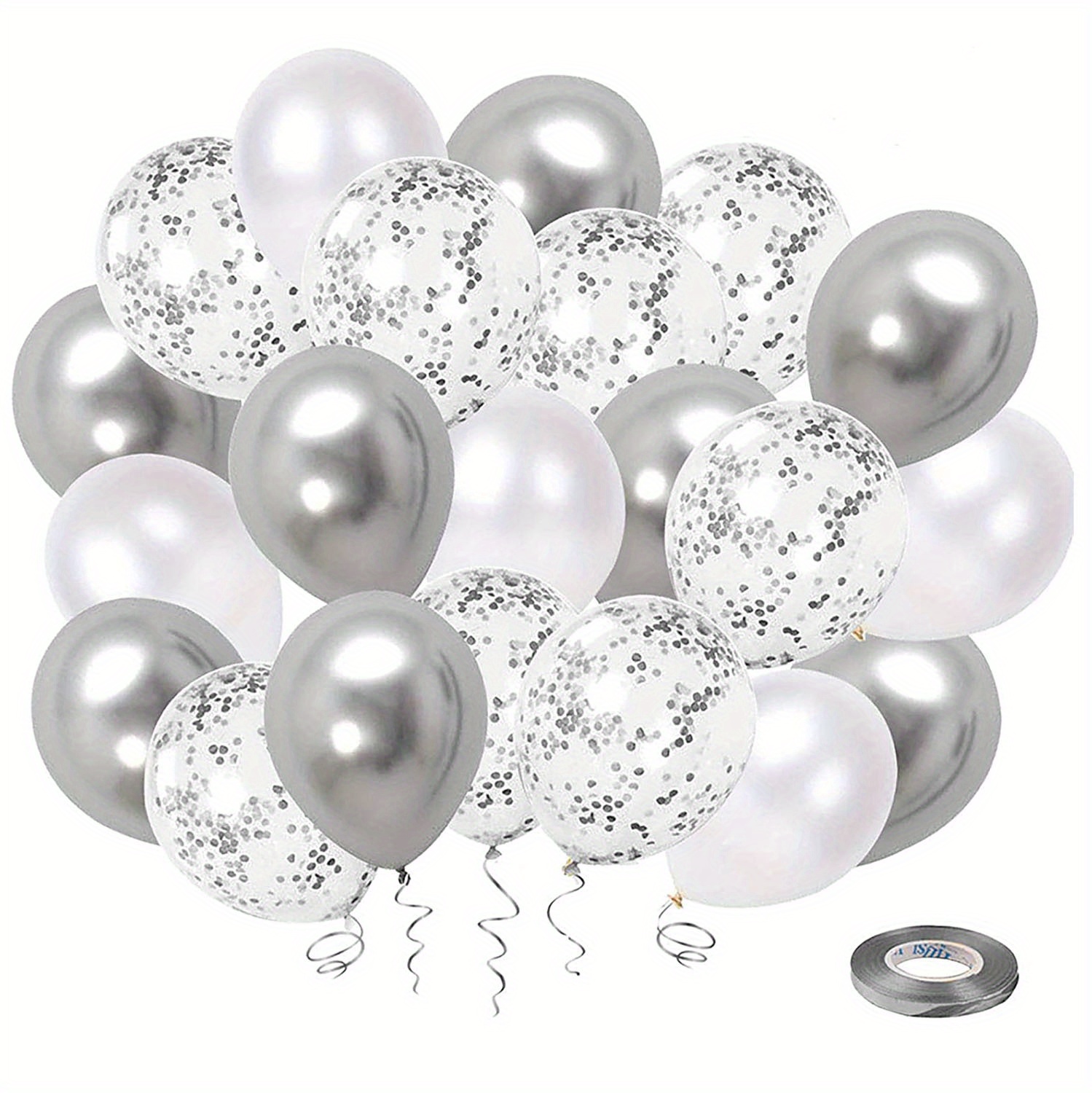 Silvery Star Balloons Aluminum Foil Balloon Mylar Balloon - Temu