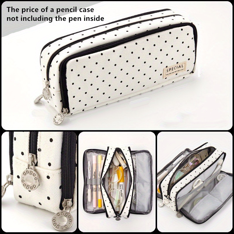 Astuccio per matite in tela Kawaii per bambini Pencilcases per orsi animali  carini sacchetti per matite per scuola di grandi dimensioni per forniture  di cancelleria per ragazze da ragazza