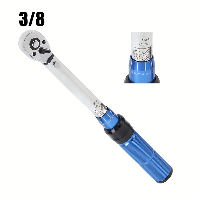 3/8 Torque Wrench 10-60Nm Bike Torque Spanner Automotive Key Mechanical  Workshop Tools Professional Dynamometric Square Adapter