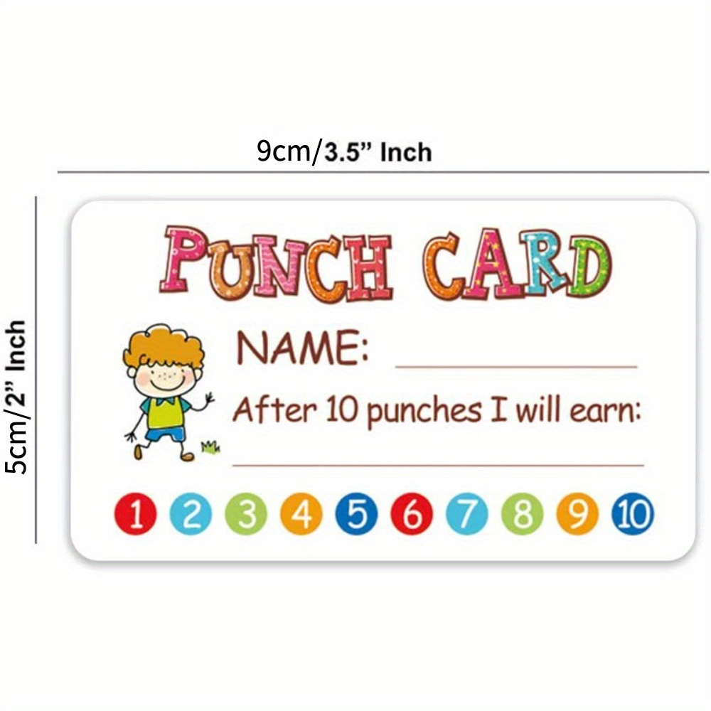 Reward Punch Cards for OT/PT - Your Therapy Source