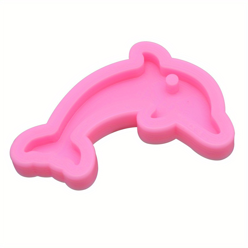 Dolphin Shape Silicone Molds For Diy Craft Keychain Necklace - Temu