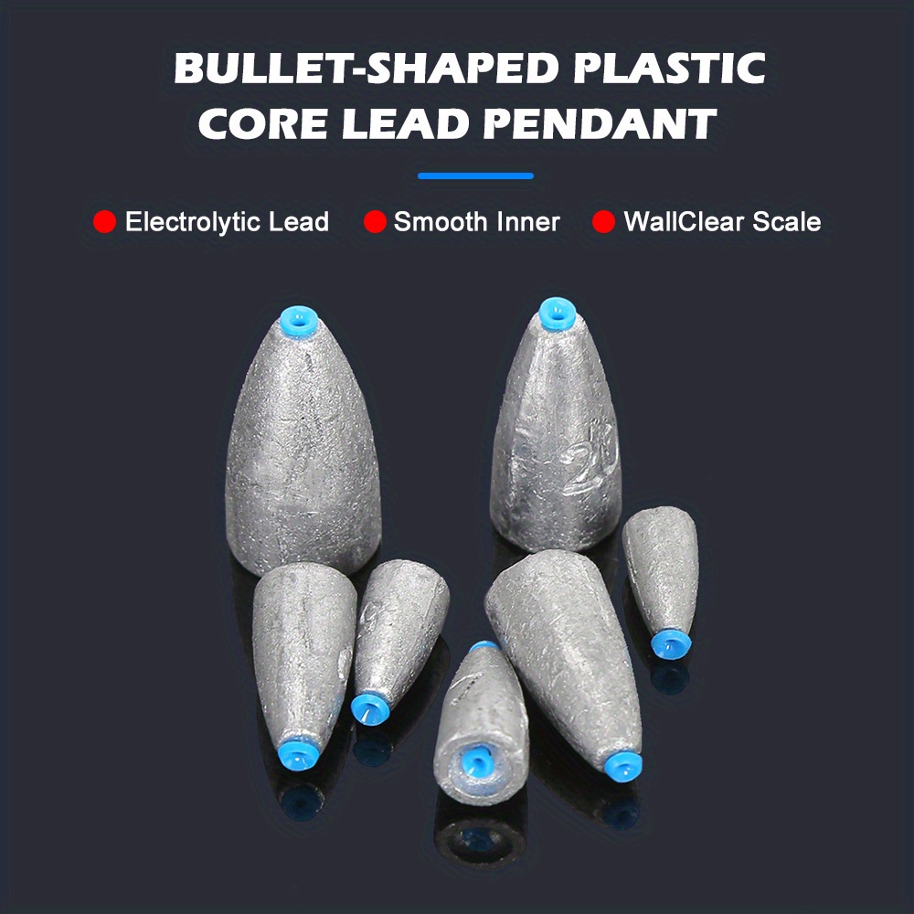 Bullet Cone Lead Sinker for Fishing, Freshwater and Saltwater