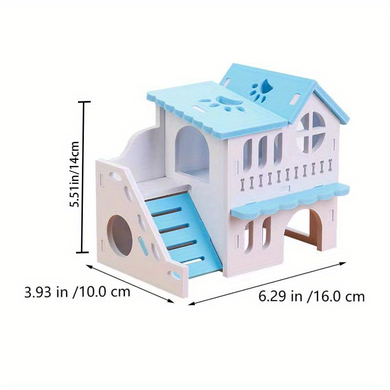 Wooden Villa Hamster Toy - Image 2