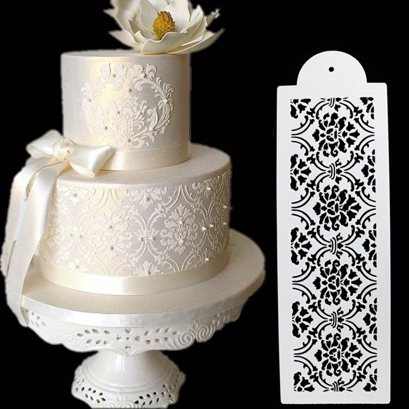 Vintage Flower Pattern Cake Stencil - - Perfect For Cookie