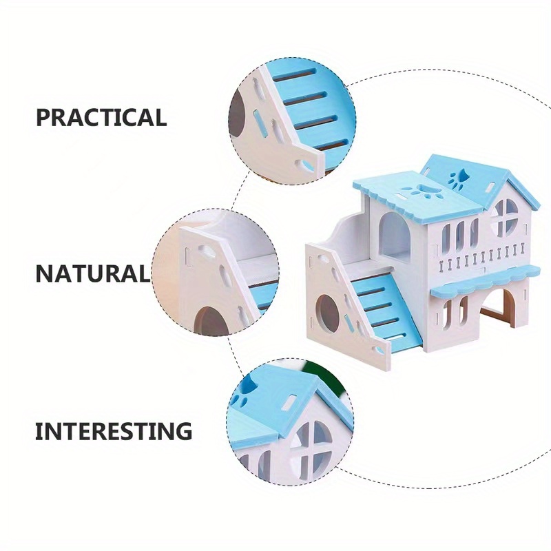 Wooden Villa Hamster Toy - Image 7