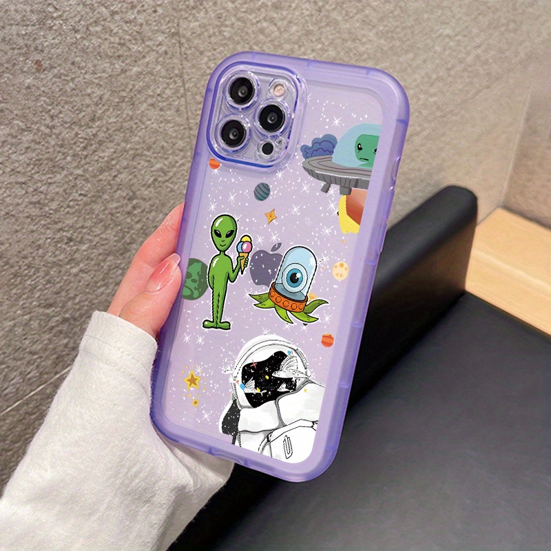 Funda De Silicona Con Cordón Alien Graphic Phone Case Con - Temu