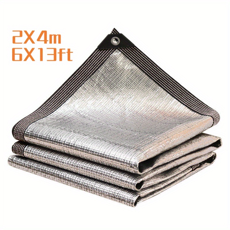Image of Aluminium Shade Net,sun Cloth Fabric,silvery Sun Shelter,shade Cloth Garden,outdoor Shading Fence Screen, For Yard,shade Fence Net,greenhouse Cover