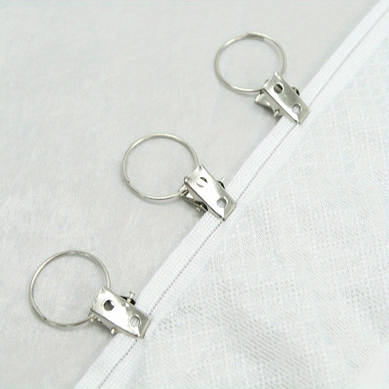 10pcs curtain metal hanging ring clips details 3