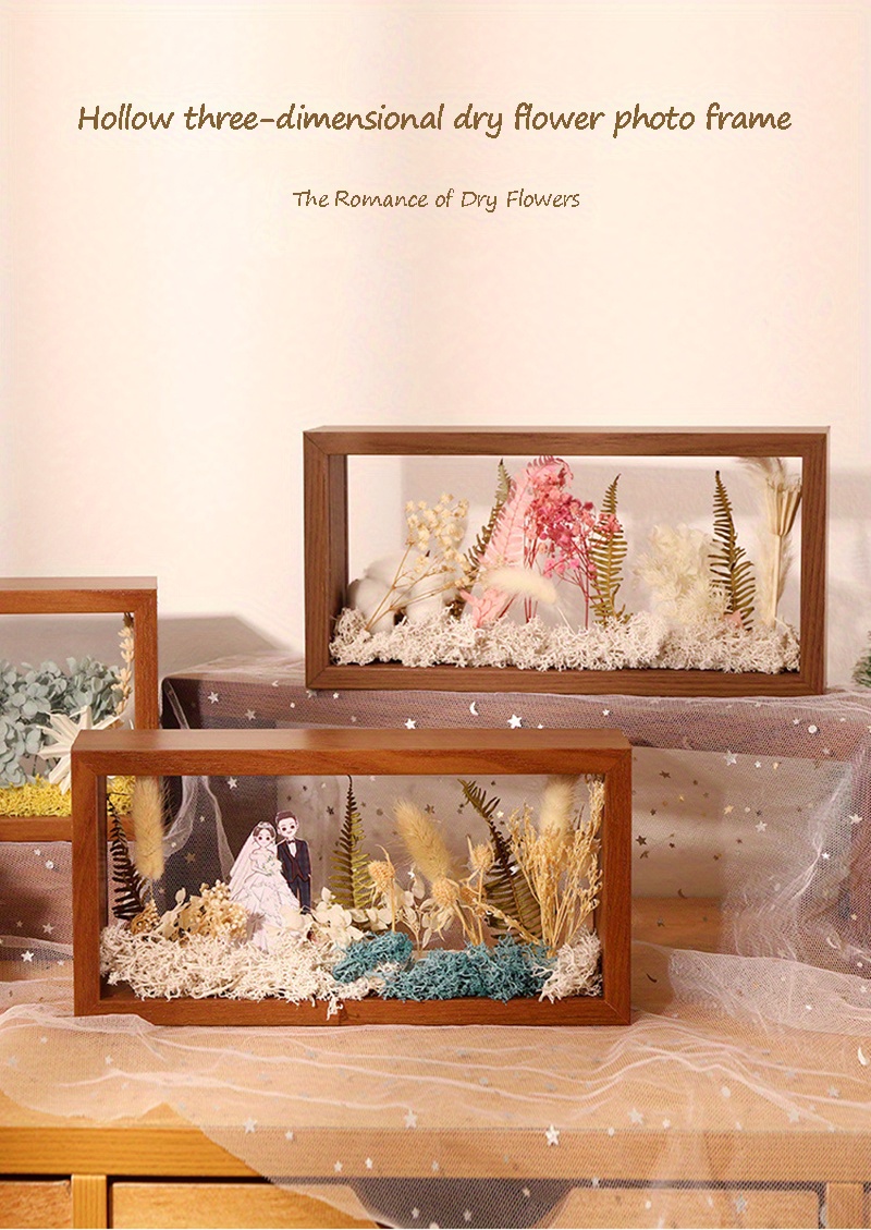 Three dimensional Hollow Specimen Photo Frame Dried Flower - Temu