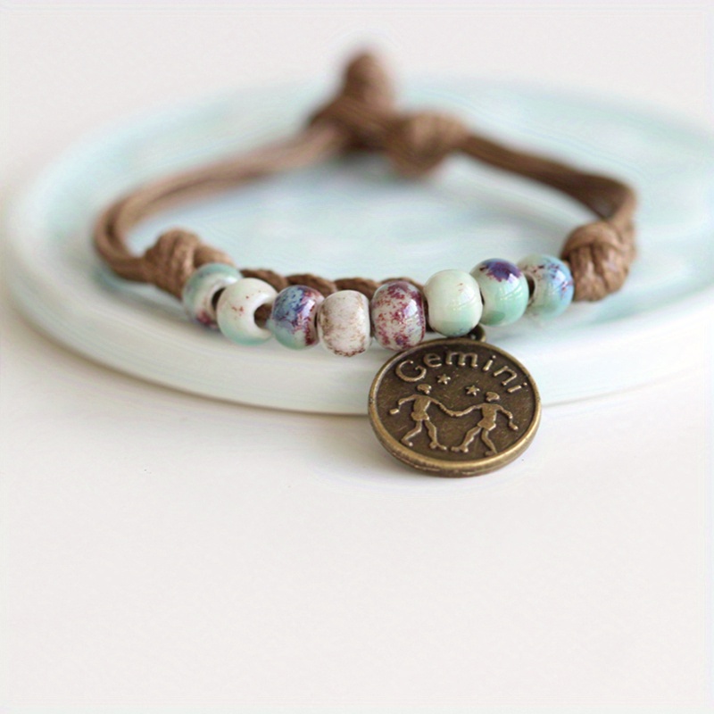 12 Constellation Retro Bracelet for Men