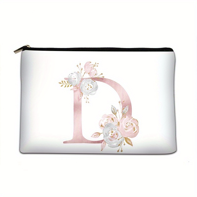 Portable Pattern Cosmetic Bag Travel Makeup Storage Bag With Zipper