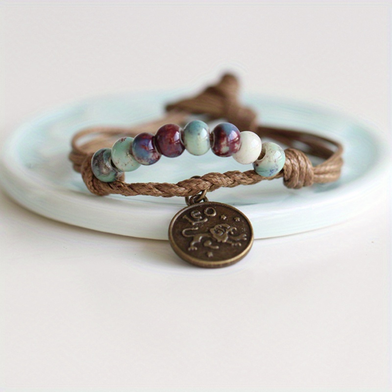 12 Constellation Retro Bracelet for Men