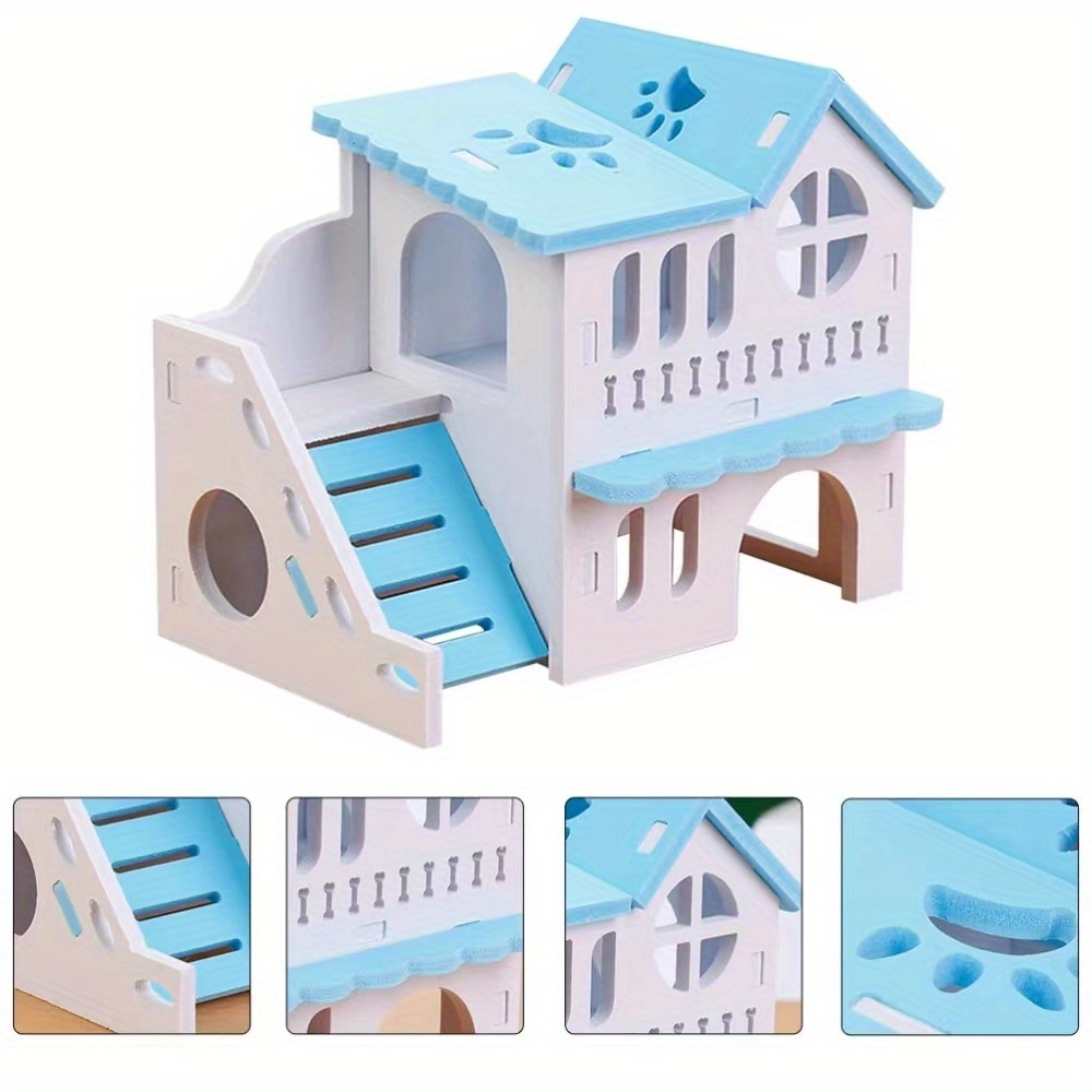 Wooden Villa Hamster Toy - Image 6