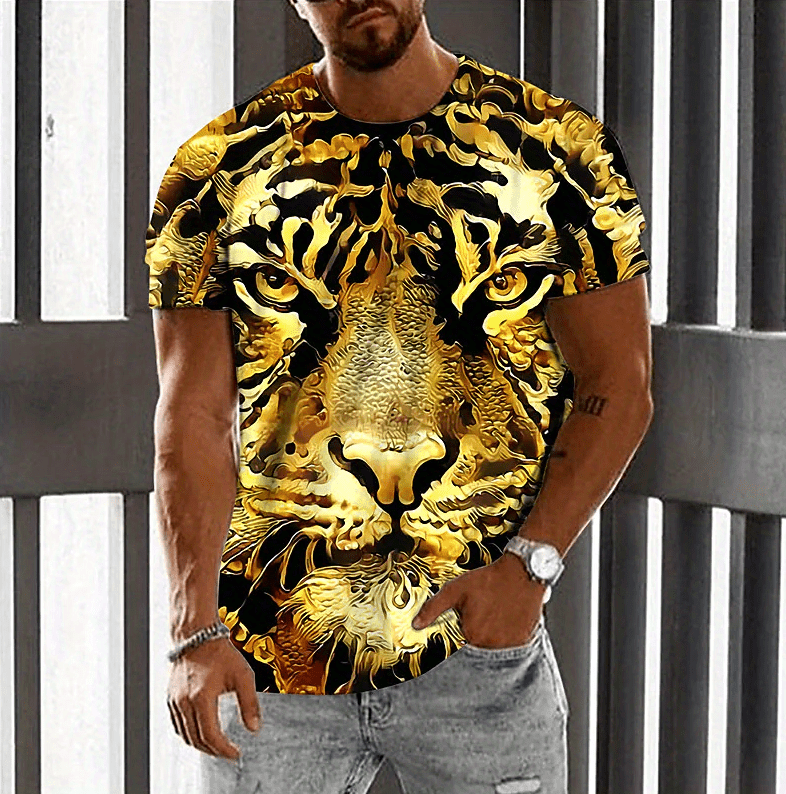 Golden Tiger T Shirt | Tiger-Universe